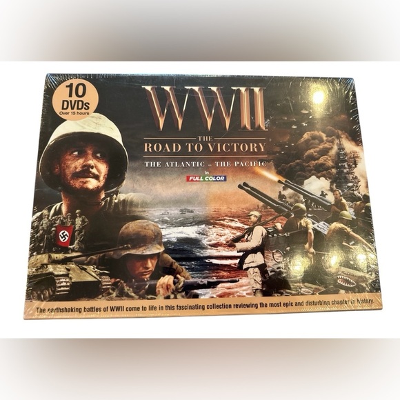 NEW WWII: The Road to Victory The Atlantic The Pacific in Full Color DVD 2012 - Picture 1 of 3